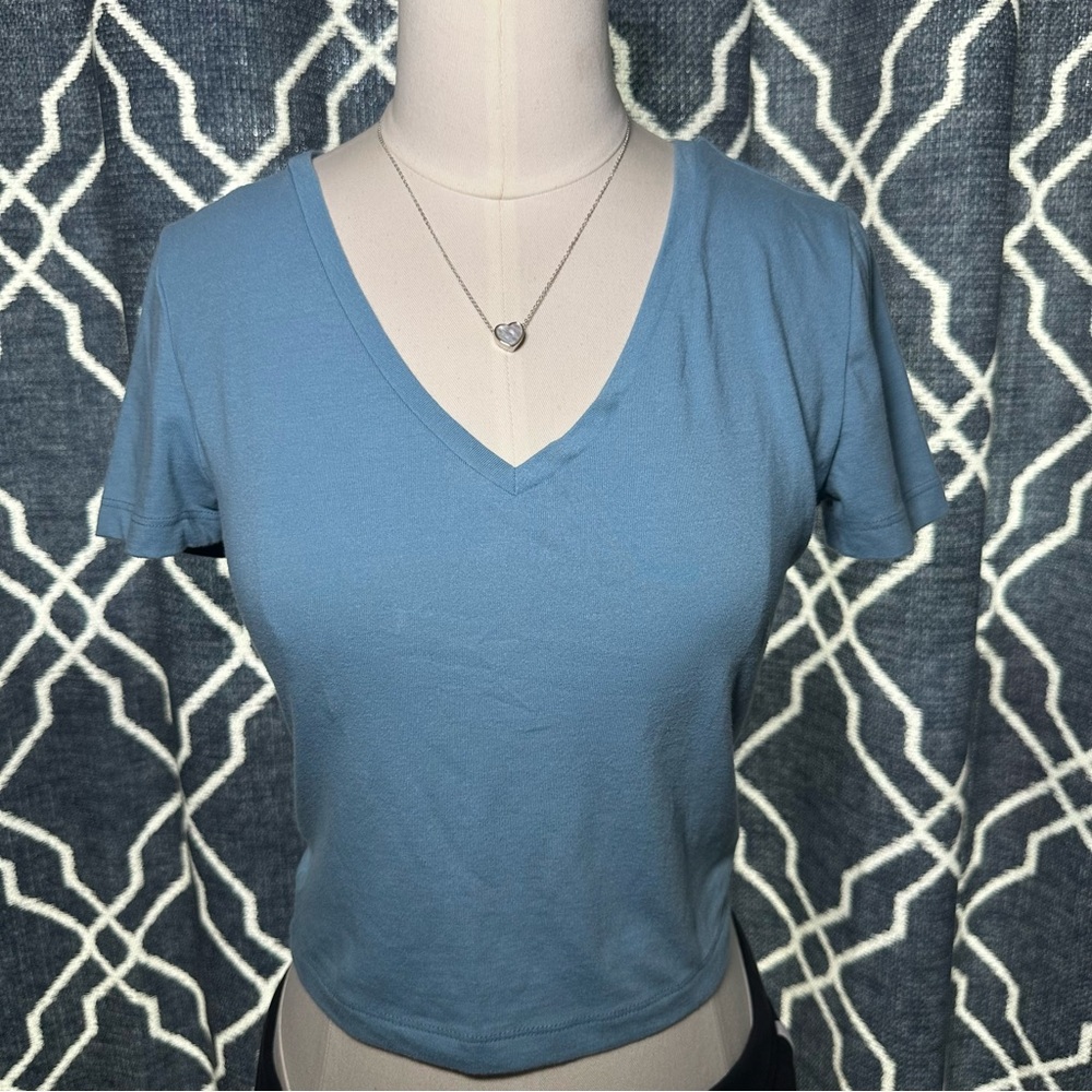 WILD FABLE Blue Crop Top